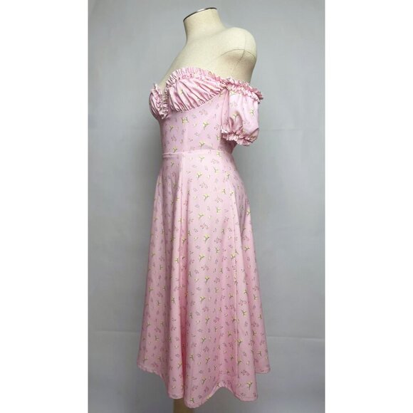 House of CB Pink Floral Midi Dress - Picture 2 of 15